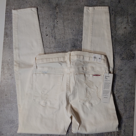 Hudson Distressed Skinny Jeans - Picture 7 of 11